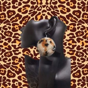 Handmade Pom Pom Earrings.